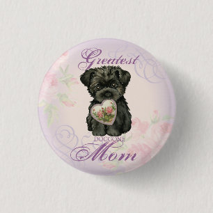 Chapa Redonda De 2,5 Cm Affenpinscher Heart Mom