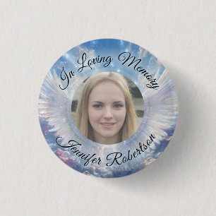 Chapa Redonda De 2,5 Cm Agregar foto memorial personalizado