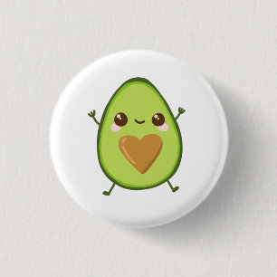 Chapa Redonda De 2,5 Cm Aguacate Heart