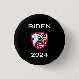 Chapa Redonda De 2,5 Cm Águila electoral Joe Biden 2024: Patriótico de Gua