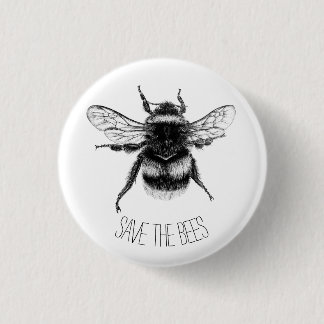 Chapa Redonda De 2,5 Cm Ahorre las abejas