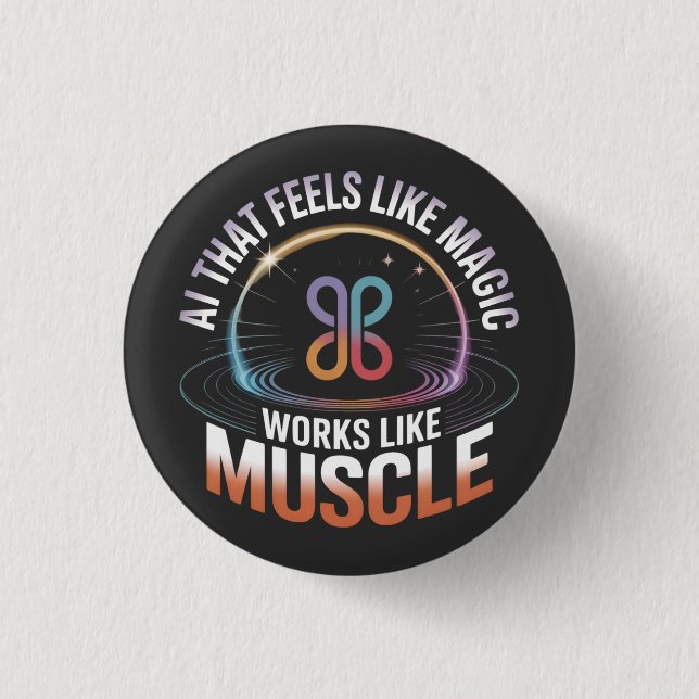 Chapa Redonda De 2,5 Cm AI estética Tecnología futurista significa moda (Anverso)