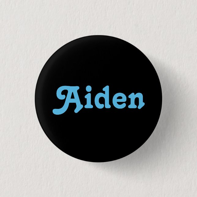 Chapa Redonda De 2,5 Cm Aiden Button (Anverso)