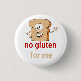 Chapa Redonda De 2,5 Cm Alarma de la alergia del gluten
