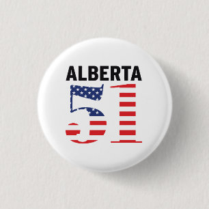 Chapa Redonda De 2,5 Cm Alberta 51º Estado Americano WEXIT