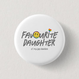 Chapa Redonda De 2,5 Cm Aliado favorito de LGBTQ personalizado