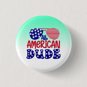 Chapa Redonda De 2,5 Cm All American Dude