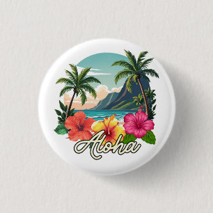 Chapa Redonda De 2,5 Cm Aloha