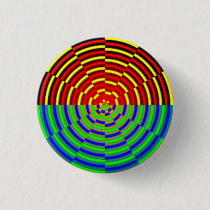 Chapa Redonda De 2,5 Cm Amanecer digital por Kenneth Yoncich
