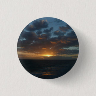 Chapa Redonda De 2,5 Cm Amanecer en la costa oceánica del Mar II