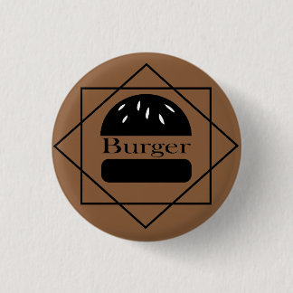 Chapa Redonda De 2,5 Cm Amante de las hamburguesas