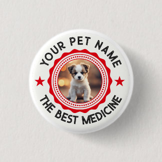 Chapa Redonda De 2,5 Cm Amantes de mascotas editables personalizadas