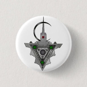 Chapa Redonda De 2,5 Cm Amazigh Tazerzit