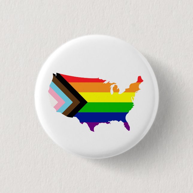 Chapa Redonda De 2,5 Cm América gay (Anverso)