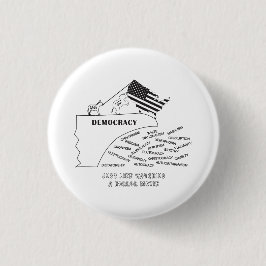 Chapa Redonda De 2,5 Cm America Going Off The Cliff In Black