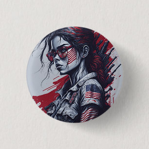 Chapa Redonda De 2,5 Cm american fan 10