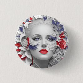 Chapa Redonda De 2,5 Cm american fan 33