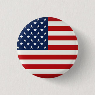 Chapa Redonda De 2,5 Cm American Flag Button