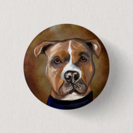 CHAPA REDONDA DE 2,5 CM AMERICAN STAFFORDSHIRE TERRIER