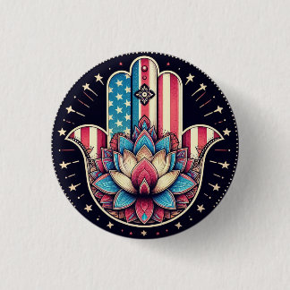 CHAPA REDONDA DE 2,5 CM AMERICANA HAMSA