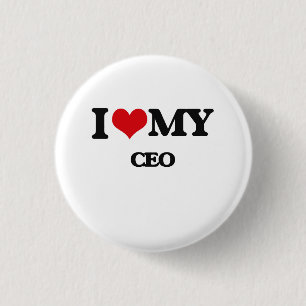 Chapa Redonda De 2,5 Cm Amo a mi CEO