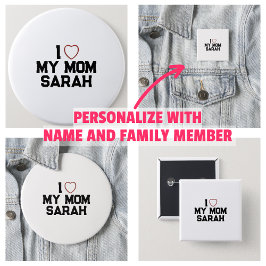 Chapa Redonda De 2,5 Cm Amo A Mi Mamá