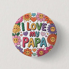 Chapa Redonda De 2,5 Cm Amo a mi papá