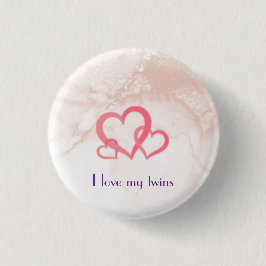 Chapa Redonda De 2,5 Cm Amo a mis gemelos