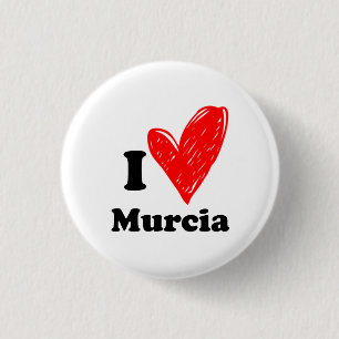 Chapa Redonda De 2,5 Cm Amo a Murcia