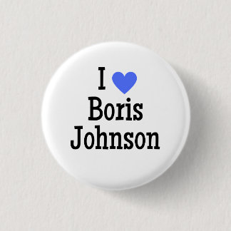 Chapa Redonda De 2,5 Cm Amo Boris Johnson
