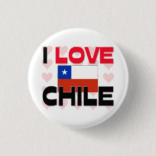 Chapa Redonda De 2,5 Cm Amo Chile