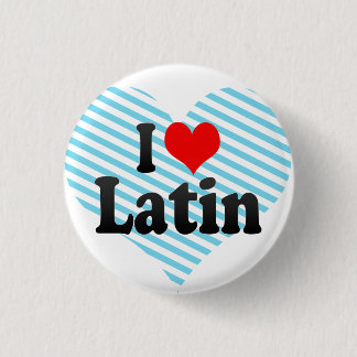 Chapa Redonda De 2,5 Cm Amo el latín