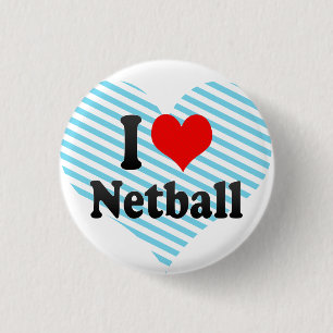 Chapa Redonda De 2,5 Cm Amo el Netball
