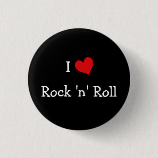 Chapa Redonda De 2,5 Cm Amo el rock 'n' Roll