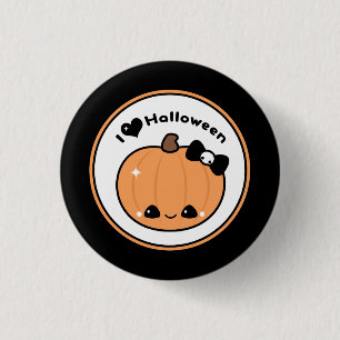 Chapa Redonda De 2,5 Cm Amo Halloween