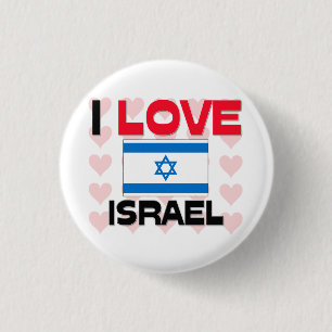 Chapa Redonda De 2,5 Cm Amo Israel