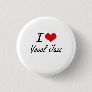 Chapa Redonda De 2,5 Cm Amo JAZZ VOCAL
