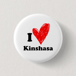 Chapa Redonda De 2,5 Cm Amo Kinshasa