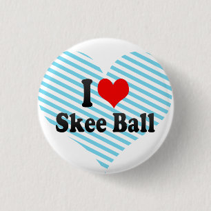 Chapa Redonda De 2,5 Cm Amo la bola de Skee