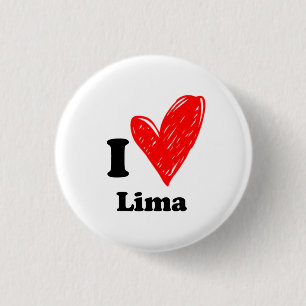 Chapa Redonda De 2,5 Cm Amo Lima