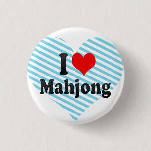Chapa Redonda De 2,5 Cm Amo Mahjong