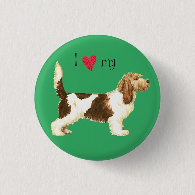 Chapa Redonda De 2,5 Cm Amo mi GBGV (Anverso)