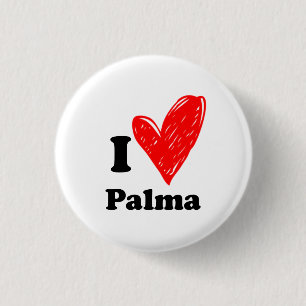 Chapa Redonda De 2,5 Cm Amo Palma