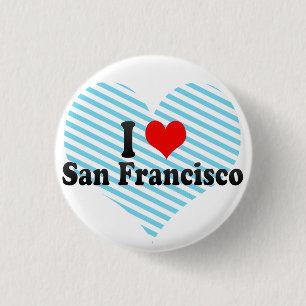 Chapa Redonda De 2,5 Cm Amo San Francisco, Estados Unidos