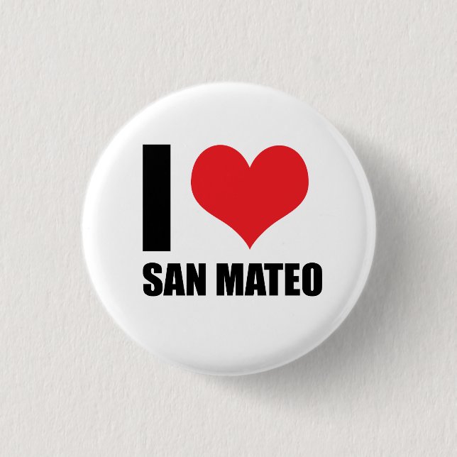 Chapa Redonda De 2,5 Cm Amo San Mateo (Anverso)