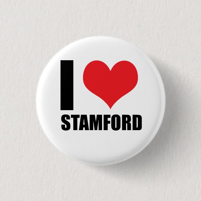 Chapa Redonda De 2,5 Cm Amo Stamford (Anverso)