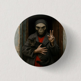 Chapa Redonda De 2,5 Cm Amor Alien