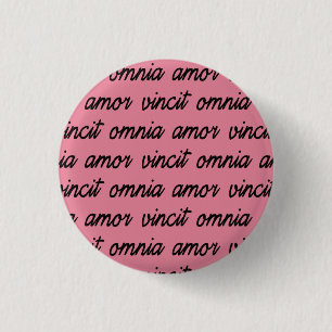 Chapa Redonda De 2,5 Cm amor vincial omnia