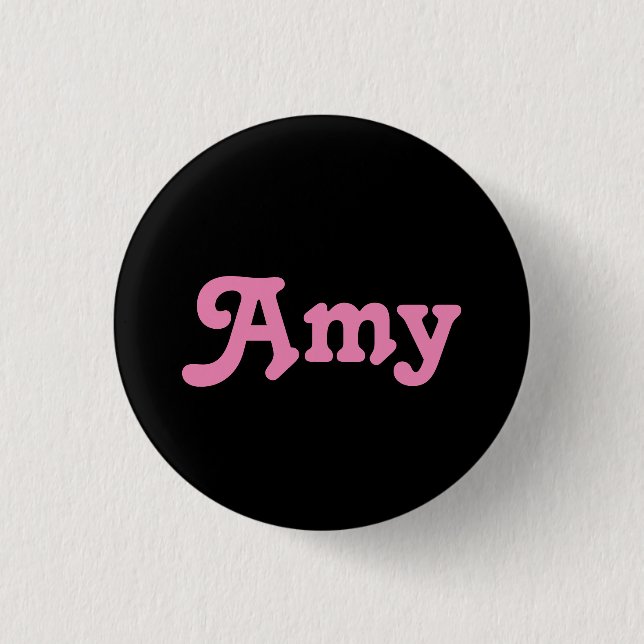 Chapa Redonda De 2,5 Cm Amy de botones (Anverso)
