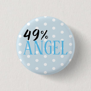 Chapa Redonda De 2,5 Cm Ángel del 49% - personalizable